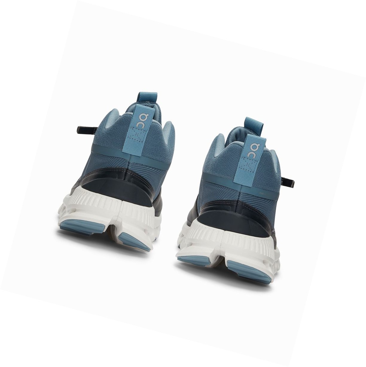 Trampki Damskie On Cloud Hi Czarne Granatowe | 896017-RMS