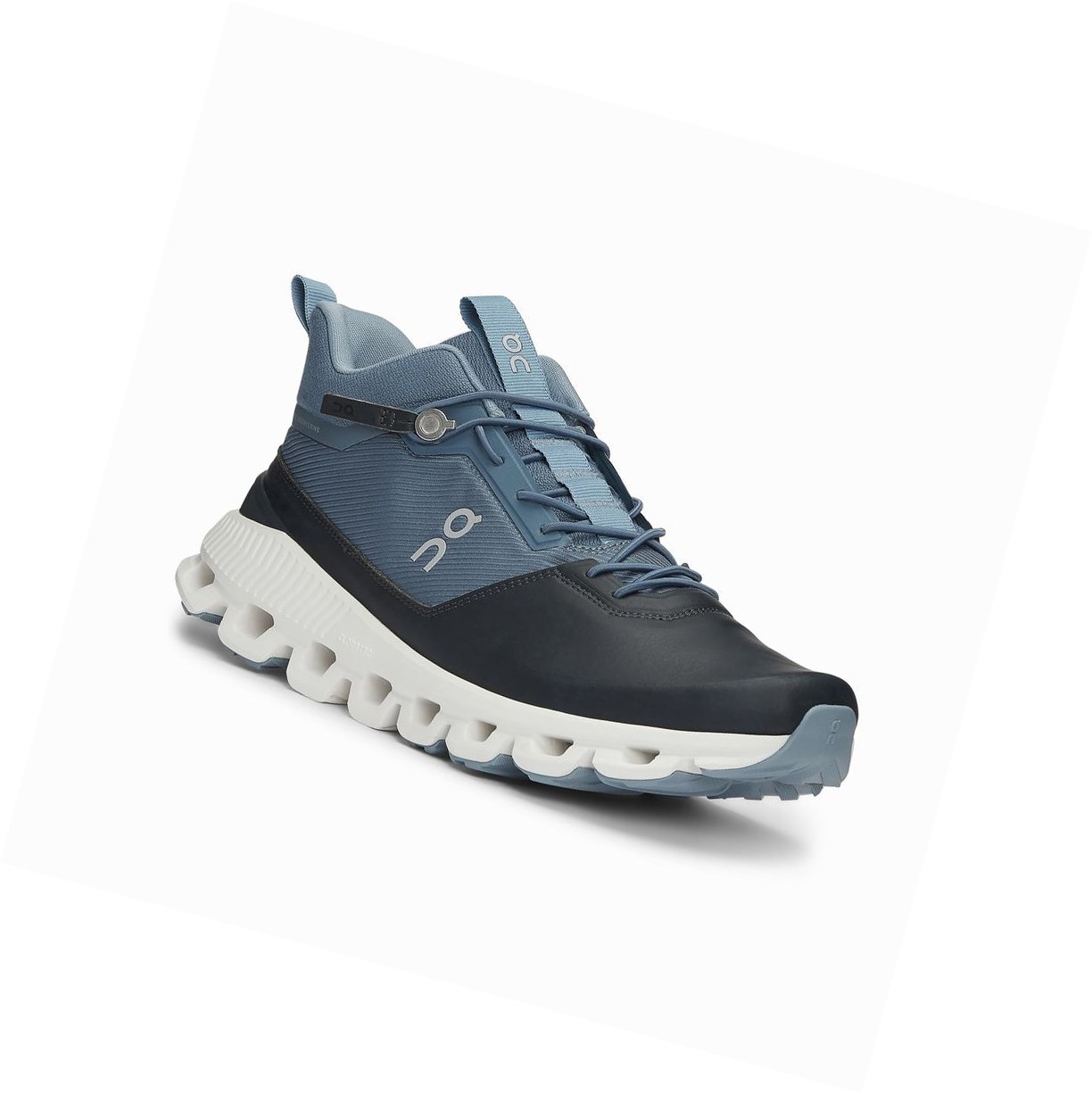 Trampki Damskie On Cloud Hi Czarne Granatowe | 896017-RMS
