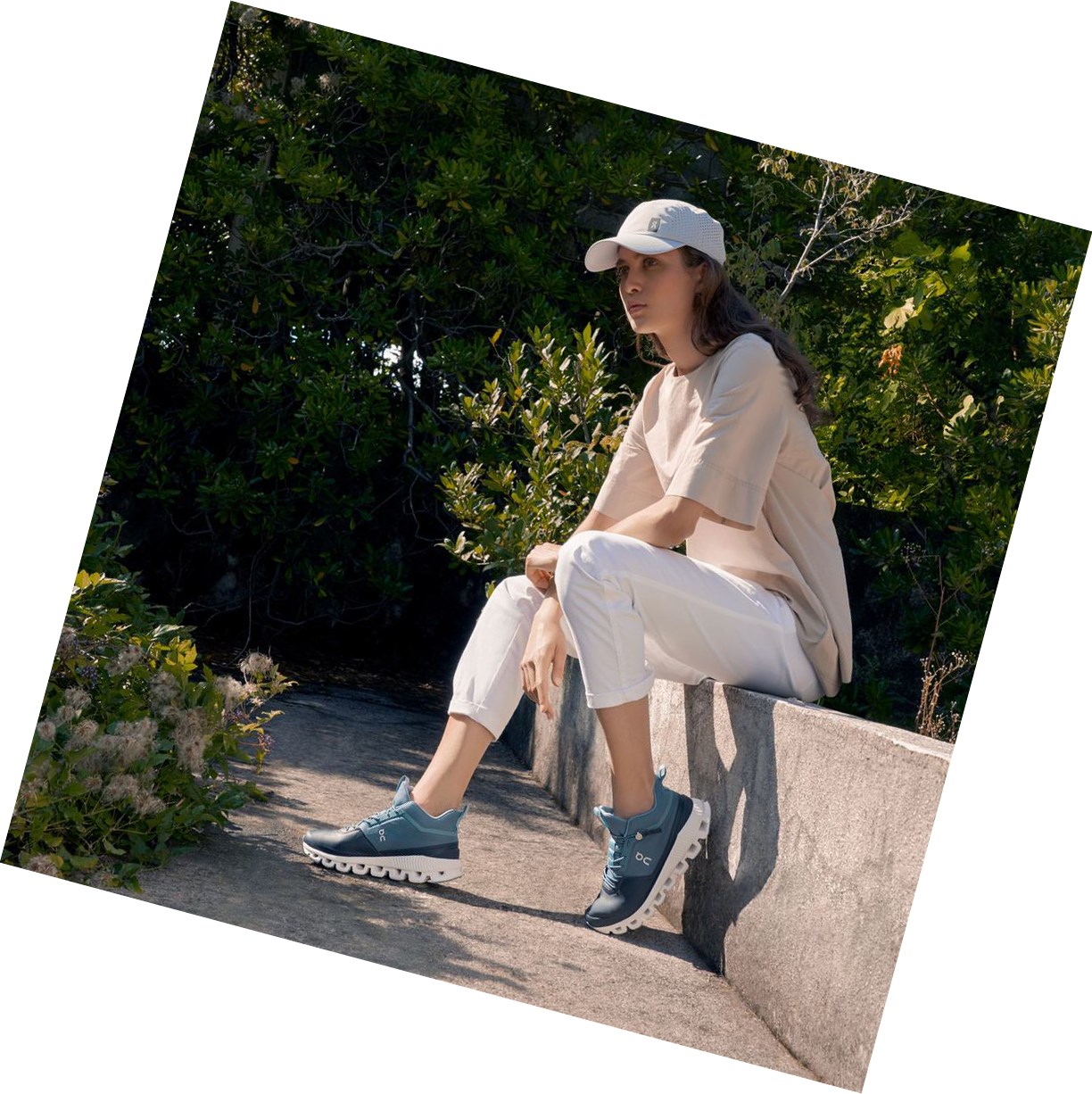 Trampki Damskie On Cloud Hi Czarne Granatowe | 896017-RMS