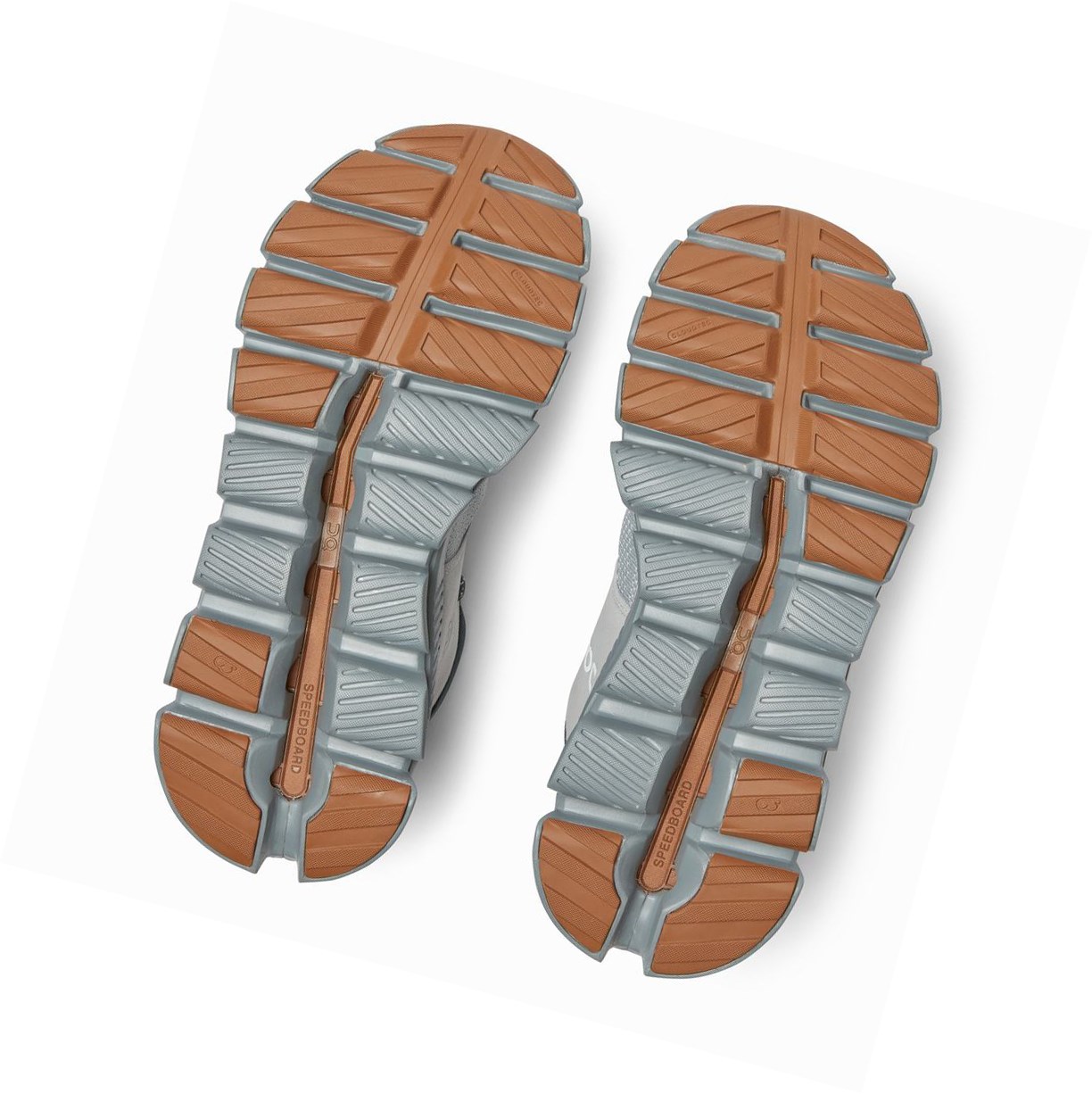 Trampki Damskie On Cloud Hi Edge Szare | 924310-QRH