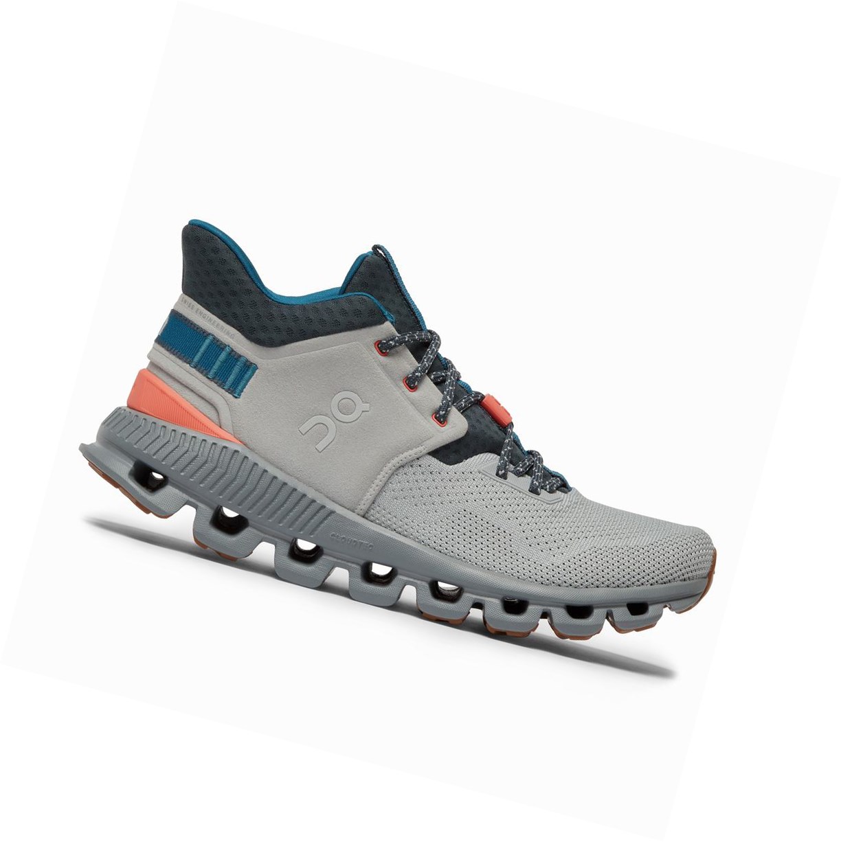 Trampki Damskie On Cloud Hi Edge Szare | 924310-QRH