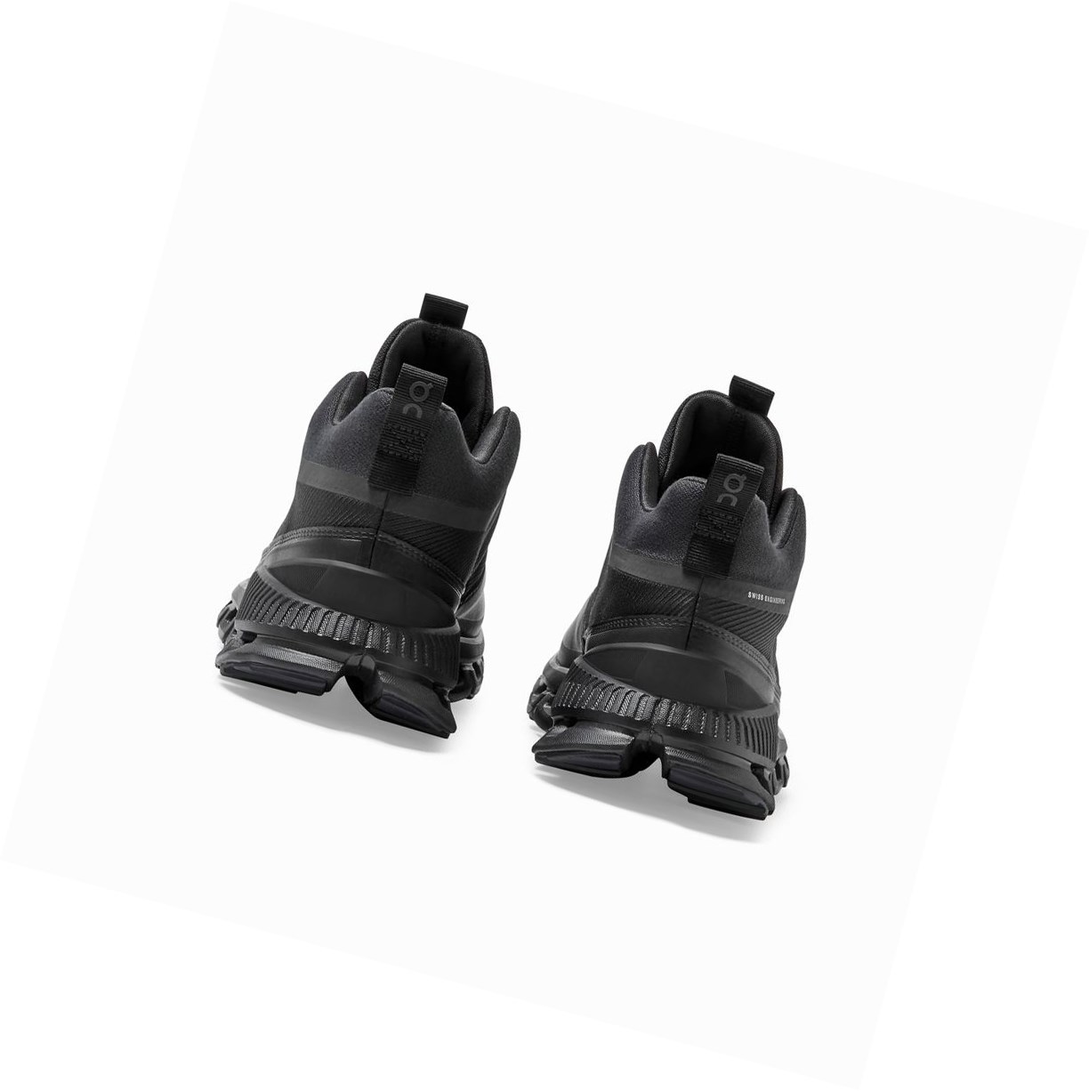 Trampki Damskie On Cloud Hi Nieprzemakalne Czarne | 172463-JAN