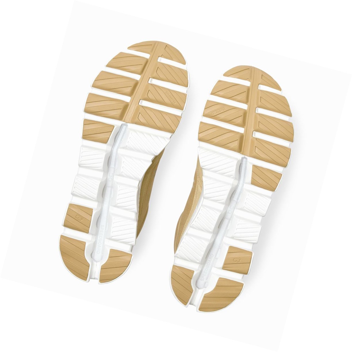 Trampki Męskie On Cloud Hi Brązowe Żółte | 043265-YTK