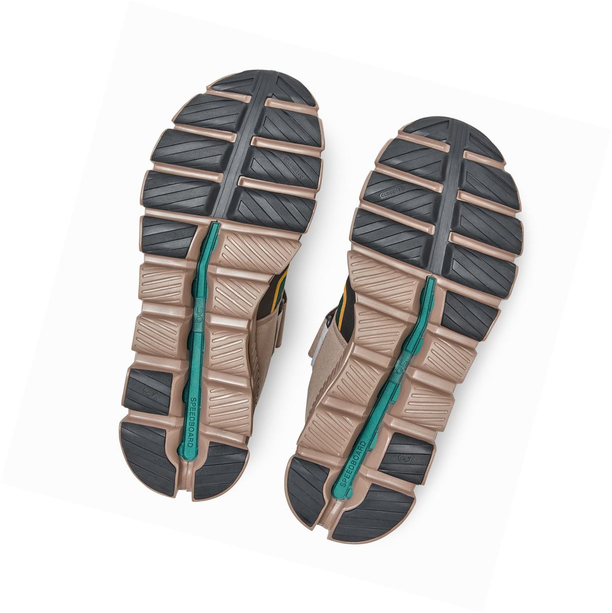 Trampki Męskie On Cloud Hi Edge Defy Zielone | 298341-ZER