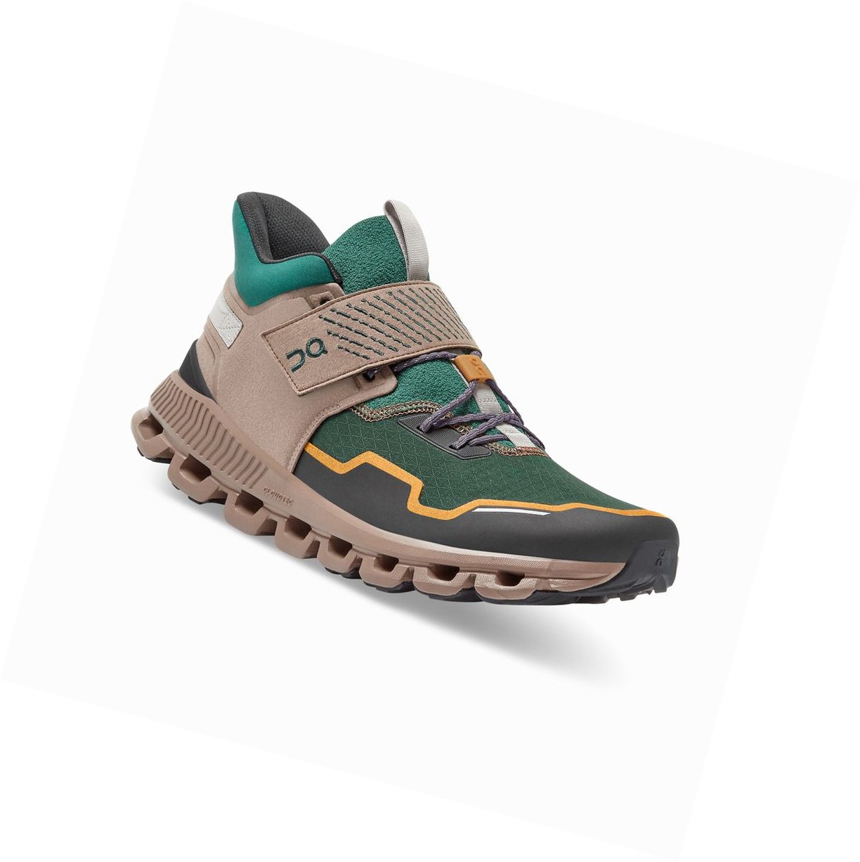 Trampki Męskie On Cloud Hi Edge Defy Zielone | 298341-ZER