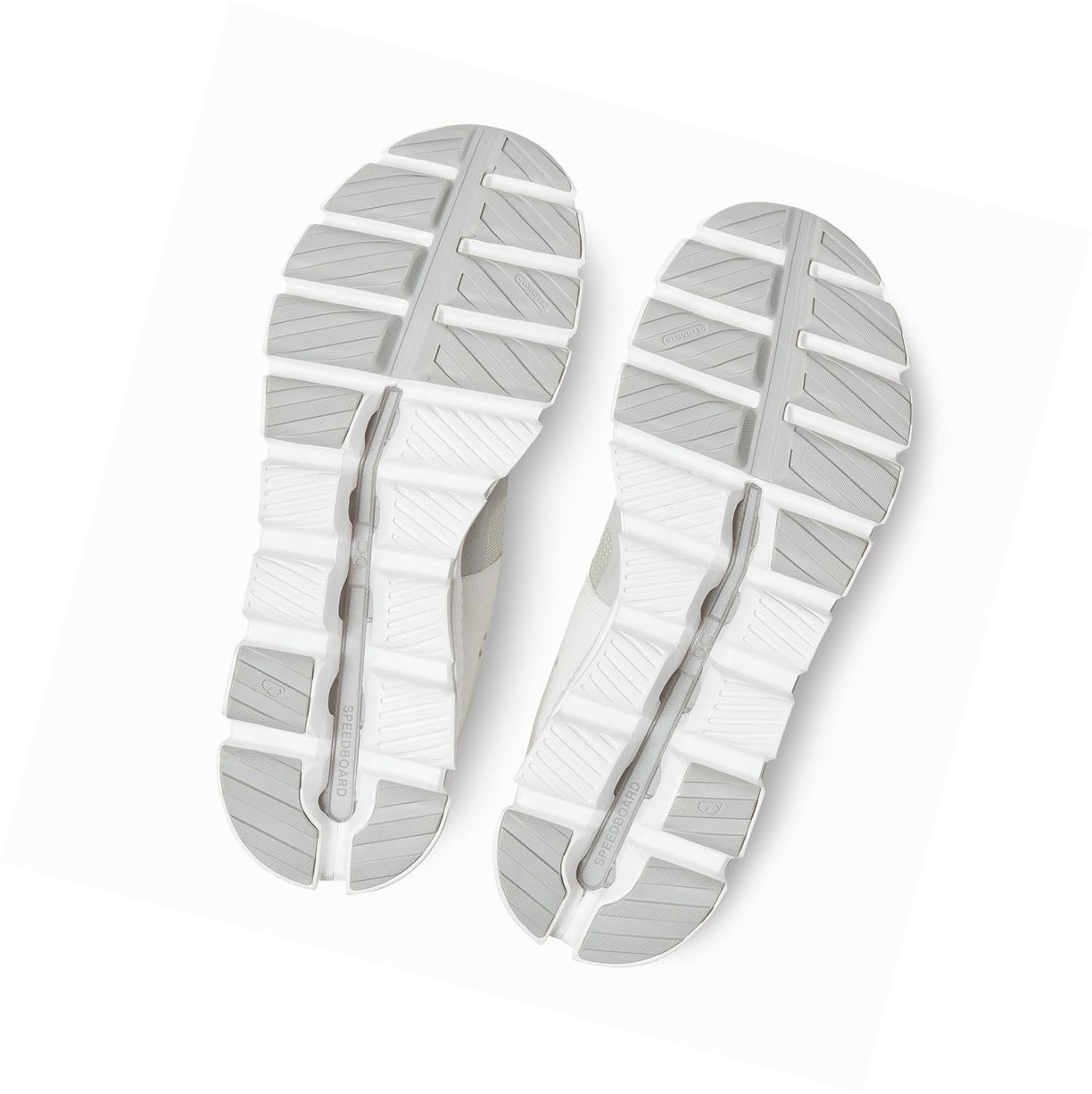 Trampki Męskie On Cloud Hi Edge Khaki Białe | 789623-XHL