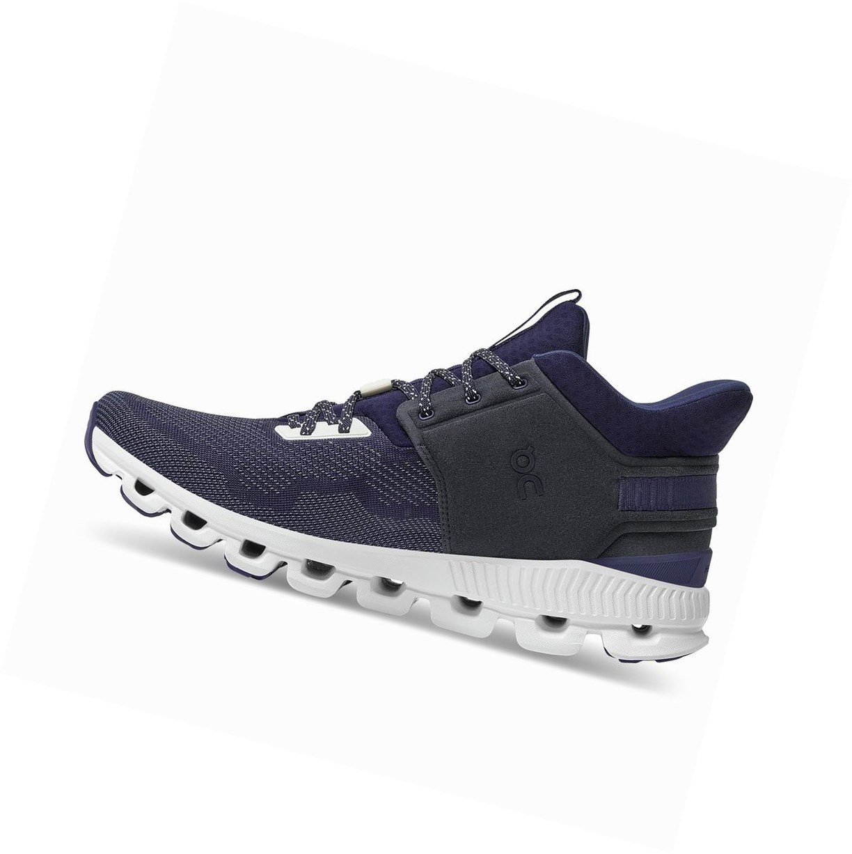 Trampki Męskie On Cloud Hi Edge Niebieskie | 375418-WTF