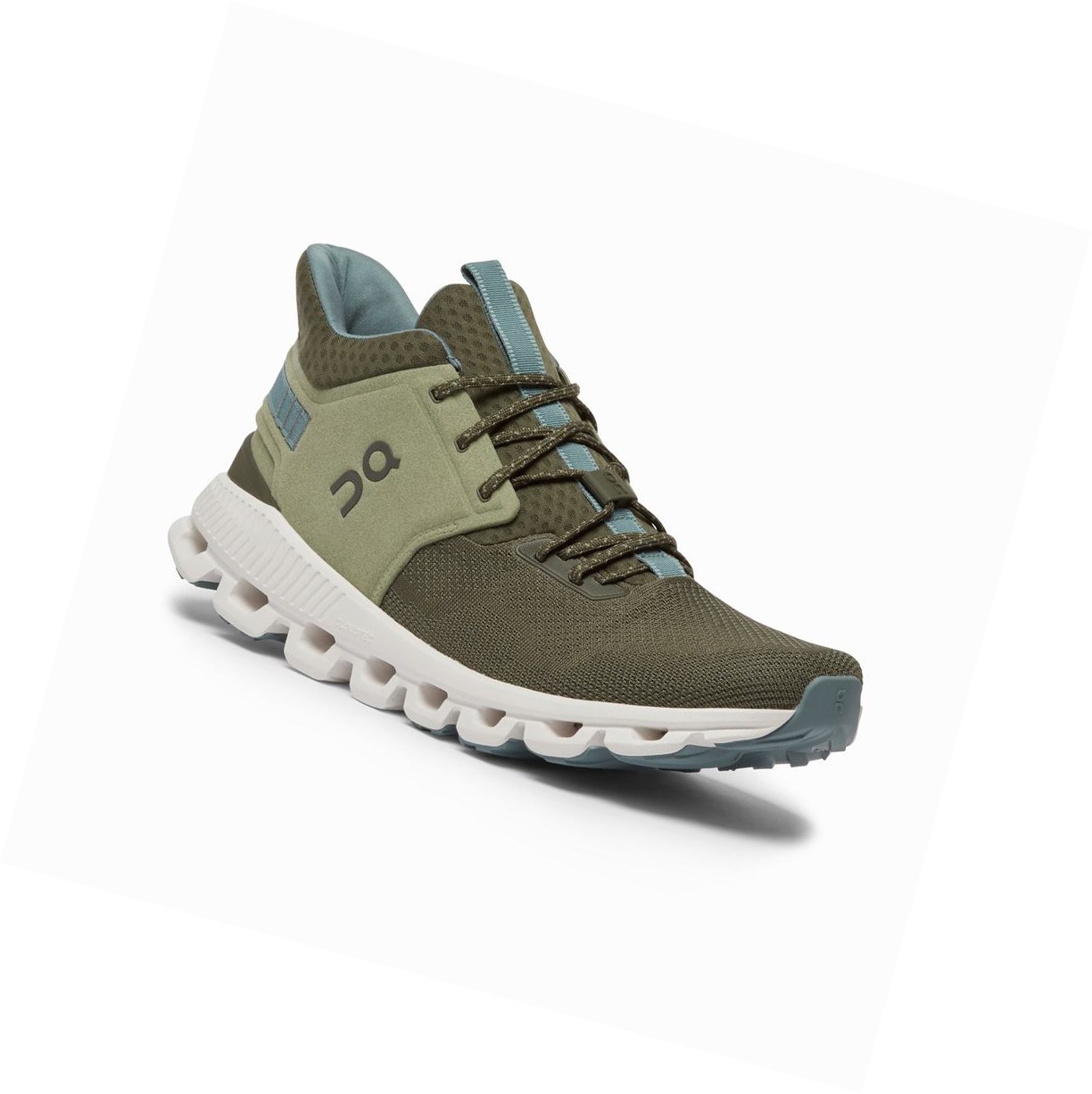 Trampki Męskie On Cloud Hi Edge Oliwkowe | 915204-ZQK