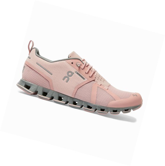 Buty Do Biegania Szosowe Damskie On Cloud Nieprzemakalne Różowe | 065492-TKI