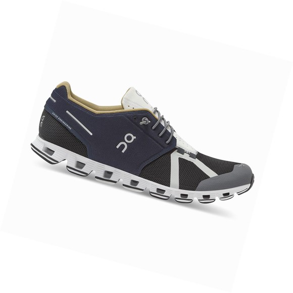 Buty Do Biegania Szosowe Męskie On Cloud 70/30 Niebieskie Czarne | 271485-JQK