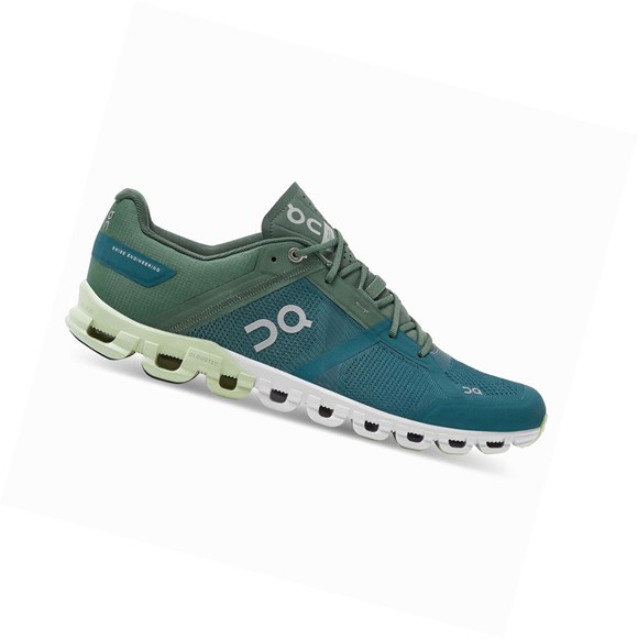 Buty Do Biegania Szosowe Męskie On Cloudflow Zielone Niebieskie | 716253-YHN